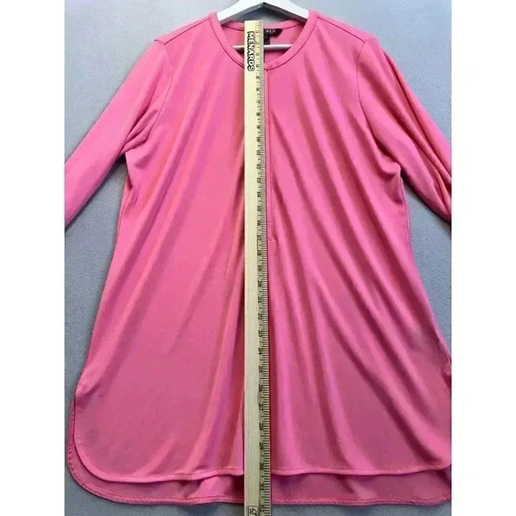 Lauren by Ralph Lauren Long Sleeve Quarter‎ Button-Down Shirt Pink size XL - Picture 5 of 7
